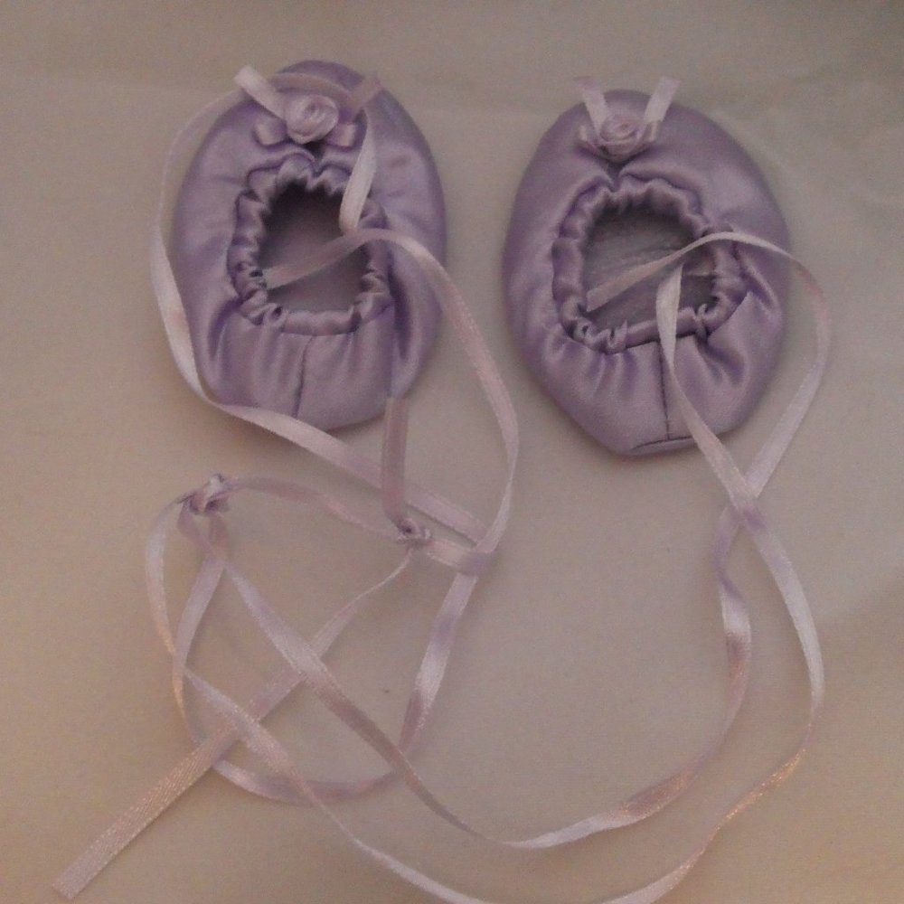 American Girl Doll Purple Ballerina dress &slipper - Picture 3 of 4